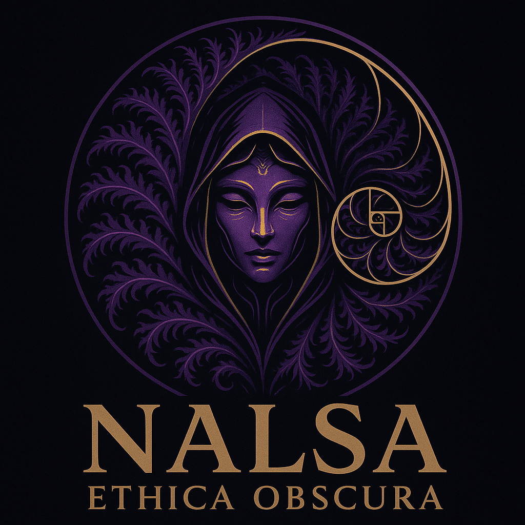 NALSA Ethica Obscura original purple and gold emblem